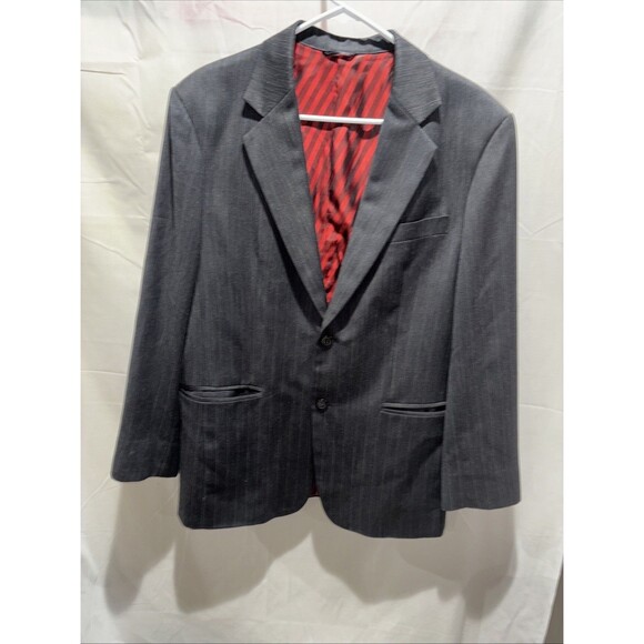 Brioni Vintage Bangkok Gray Pin Stripe Jacket Men 42/43L? 2B See Photos - Picture 2 of 16